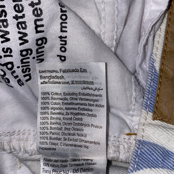 Cotton On Size 8 Long Straight Jeans In Blue Swirl - Picture 13 of 15